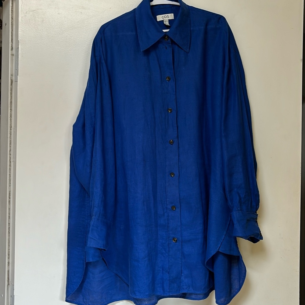 COS oversized linen shirt, size 12
